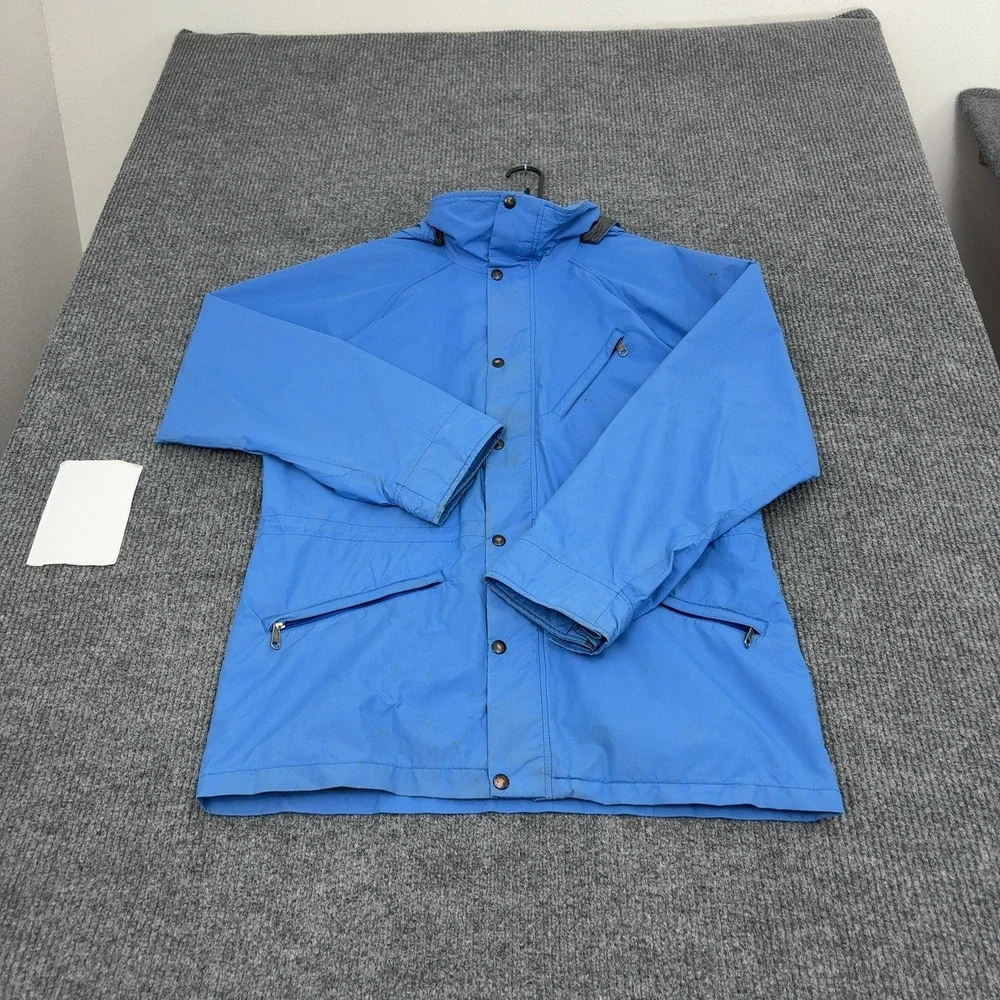 Vintage Windy Pass By The North Face Jacket Mens L Blue Gore-Tex Hooded Gorpcore
